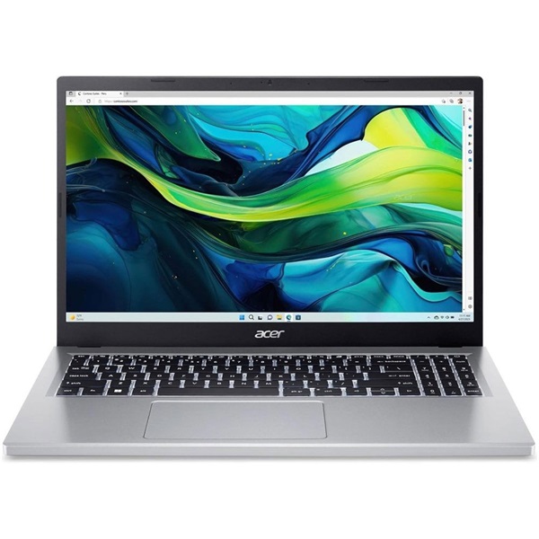 ACER Aspire AG15-32P-C0TM, 15.6" FHD, Intel N150, 8GB, 512GB SSD, UMA, DOS, ezüst