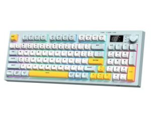 Onikuma G80 Tri-Mode Vezeték Nélküli Gamer Billentyűzet - Világoskék