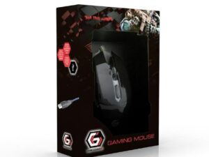 Gembird MUSG-001-G fekete gamer USB egér Zöld