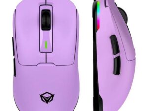 Meetion GW24 lila RGB wireless egér