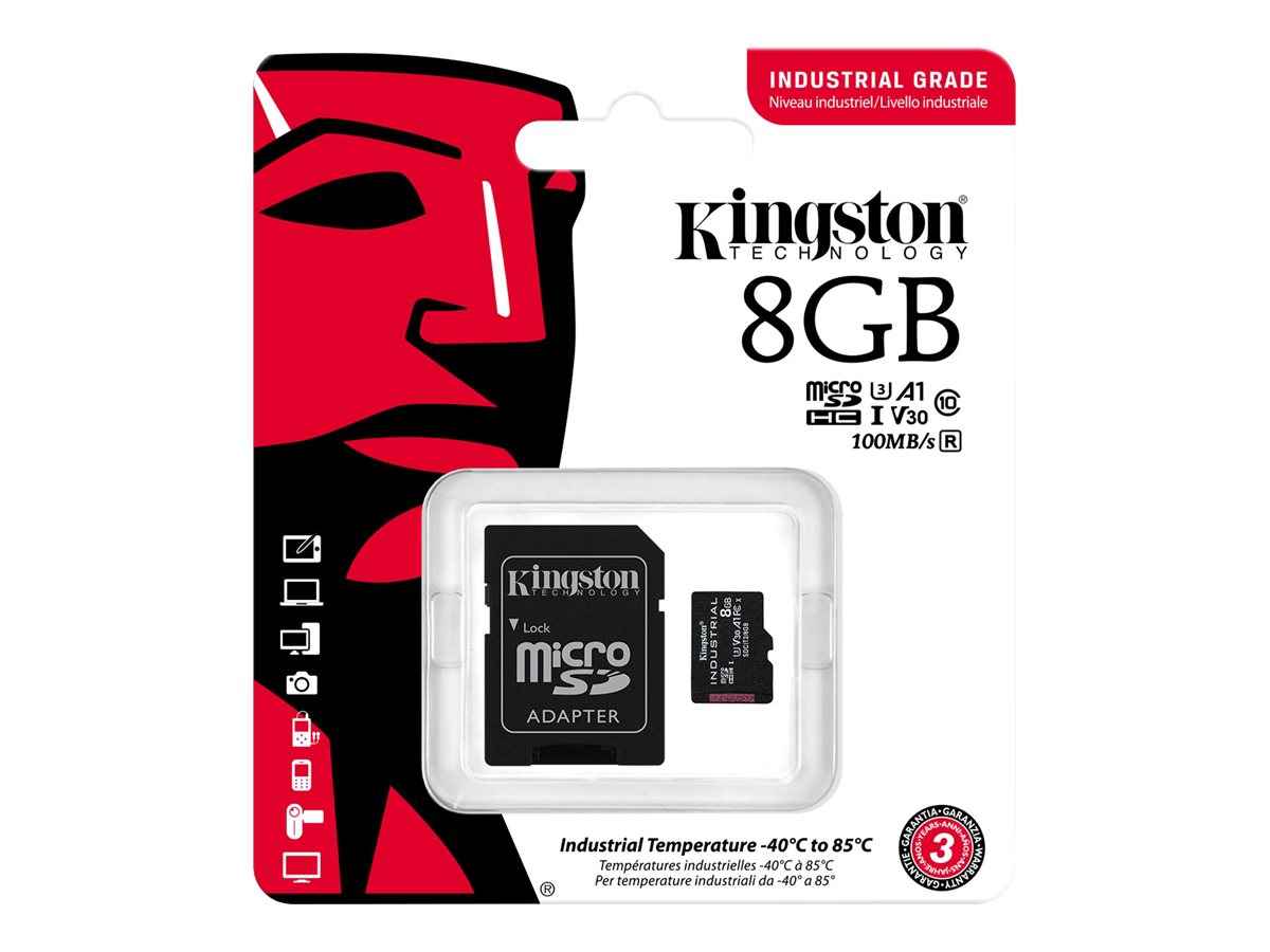 KINGSTON 8GB microSDHC Industrial C10