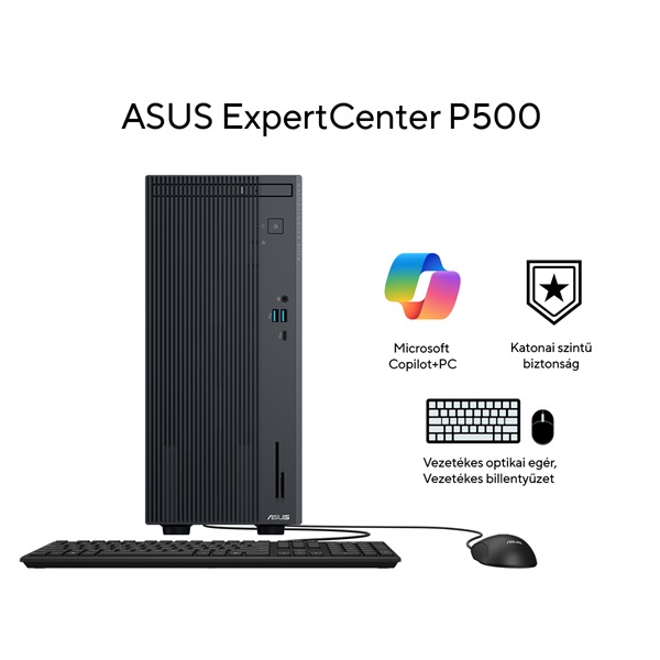 ASUS COM DT ExpertCenter P500SV-13420H0070, i5-13420H, 16GB, 512GB M.2, NOOS, Szürke