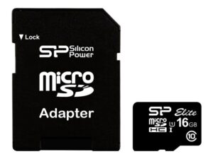 SILICON POWER Micro SDHC 16GB + Adapter