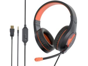 Meetion Headset MT-HP021  GAMING fekete-narancs