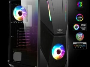 Spirit of Gamer Rogue V RGB fekete ablakos táp nélküli ház