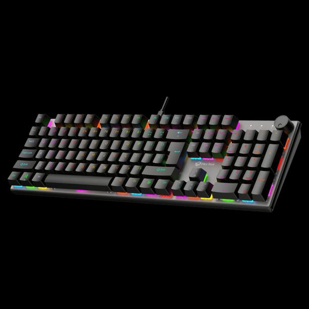 Meetion MK009PRO RGB USB fekete mechanikus billentyűzet HU