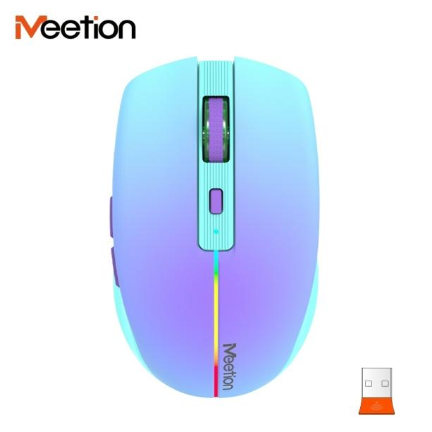 Meetion BTM002 purple RGB wireless egér