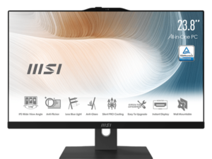 MSI Business AIO Modern AM242P 1M-2088XEU, 23,8" FHD, Core 5 120U, 16GB, 512GB M.2, INT, NoOS, Black