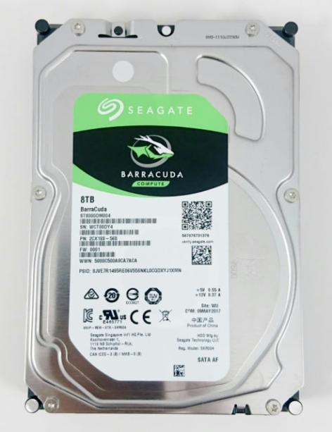 8TB Seagate 5400 256MB SATA3 HDD Barracuda ST8000DM004