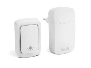 Delight 55345WH Digitális elem- és vezeték nélküli csengő - Kinetic, fehér