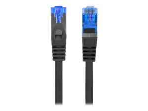 LANBERG Patchcord cat.6A FTP 1m black