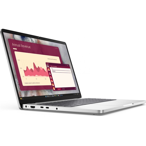DELL Pro 14 (PC14250) 14.0" FHD+, Intel Core Ultra 7 255U (5.2GHz), 16GB, 1TB SSD, Win11 Pro, Ezüst - Image 3