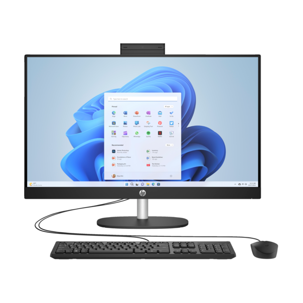 HP AIO 27-cr0010nn 27" FHD AG IPS 300d, Core i3-N300 2.4GHz, 8GB, 512GB SSD, fekete