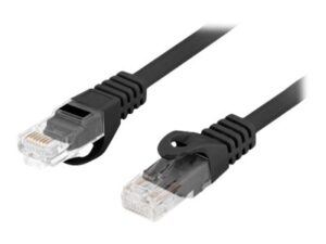 LANBERG Patchcord cat.6 UTP 1m black