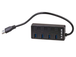 Akyga AK-AD-33 USB 3.0 4 port átalakító fekete