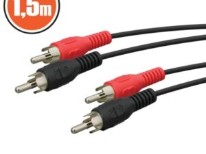 Audio kábel 2x RCA-2x RCA kábel 1,5m