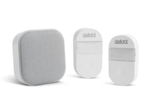 Delight 55346WH-2 vezetéknélküli csengő és éjjelifény - Kinetic - fehér 2db