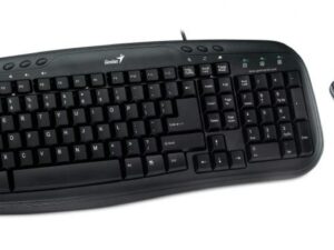 Genius KM-200 vezetékes fekete USB billentyűzet + egér