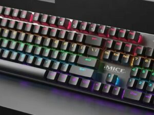 IMICE GK-600 fekete RGB billentyűzet