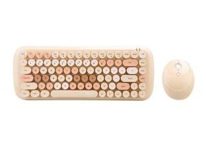 MOFII Candy 2.4G Vezeték nélküli billentyűzet + egér készlet - bézs