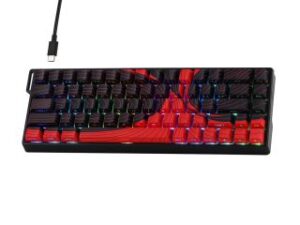 AULA WIN68 HE MAX Magnetic Switch Mechanikus Gamer Billentyűzet - Fekete-Piros