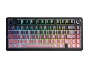 AULA F75 Vezeték Nélküli Mechanikus Gamer Billentyűzet - Fekete-Bordó