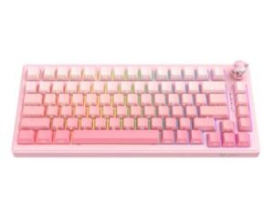 Onikuma MT707 Tri-Mode Vezeték Nélküli Mechanikus Gamer Billentyűzet - Pink
