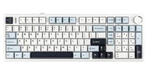 AULA F75 Vezeték Nélküli Mechanikus Gamer Billentyűzet - Fehér-Kék