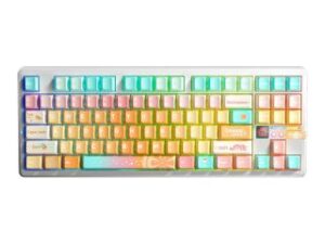 AULA F87 PRO V2 Vezeték Nélküli Mechanikus Gamer Billentyűzet - Tropical Edition