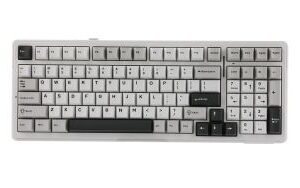 AULA F99 Vezeték Nélküli Mechanikus Gamer Billentyűzet - Fehér-Szürke