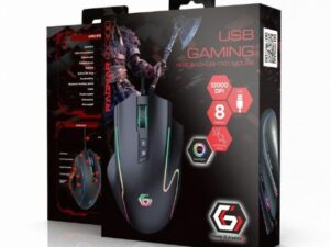 Gembird MUSG-RAGNAR-RX300R fekete gamer USB egér RGB