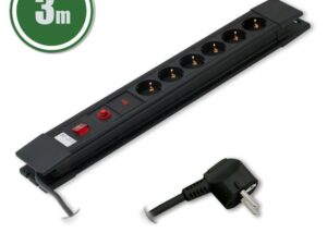 Delight 6-os elosztó túlfesz. és túláram elleni védelemmel 3m