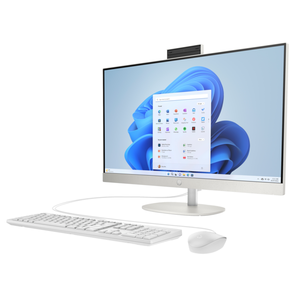 HP AIO 27-cr0005nn 27" FHD AG IPS 300cd, Ryzen7 7730U 2GHz, 16GB, 512GB SSD, Win 11, fehér - Image 2