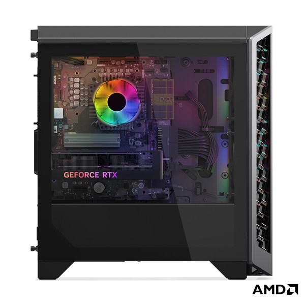 LENOVO LOQ Tower 26ADR10, AMD Ryzen 7 8745HX, 16GB, 512GB, RTX 5050 8GB, NoOS, Luna Grey + Eclipse Black - Image 6