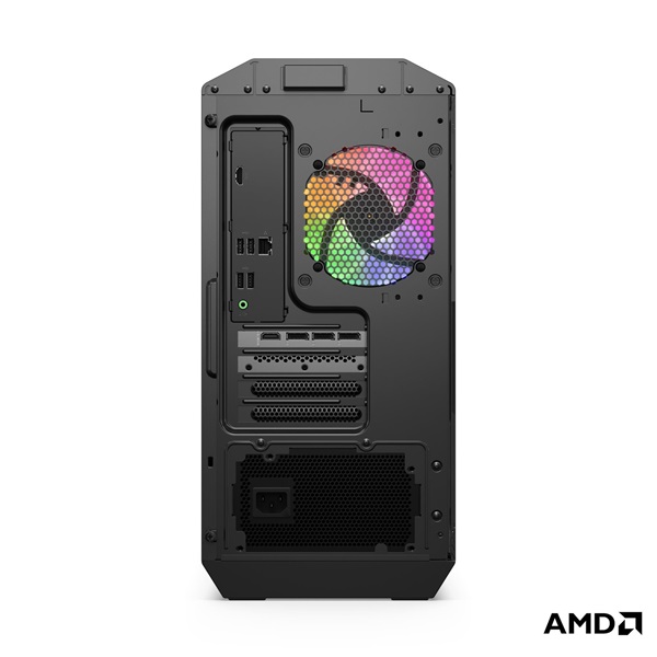 LENOVO LOQ Tower 26ADR10, AMD Ryzen 7 8745HX, 16GB, 512GB, RTX 5050 8GB, NoOS, Luna Grey + Eclipse Black - Image 4