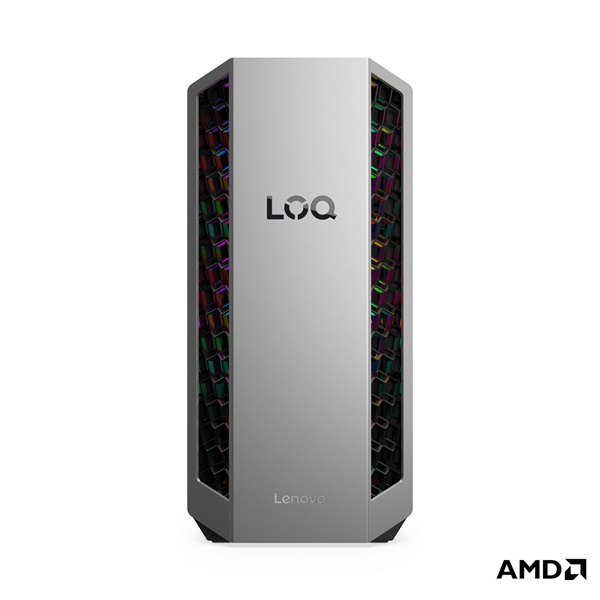 LENOVO LOQ Tower 26ADR10, AMD Ryzen 7 8745HX, 16GB, 512GB, RTX 5050 8GB, NoOS, Luna Grey + Eclipse Black