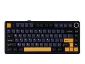 AULA F75 Vezeték Nélküli Mechanikus Gamer Billentyűzet - Fekete-Sárga