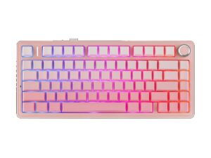 AULA F75 Vezeték Nélküli Mechanikus Gamer Billentyűzet - Pink