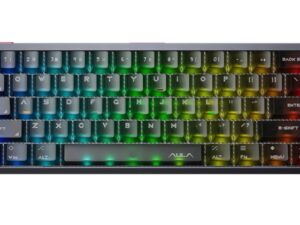 AULA AG60 eSport Magnetic Switch Mechanikus Gamer Billentyűzet - Fekete-Átlátszó
