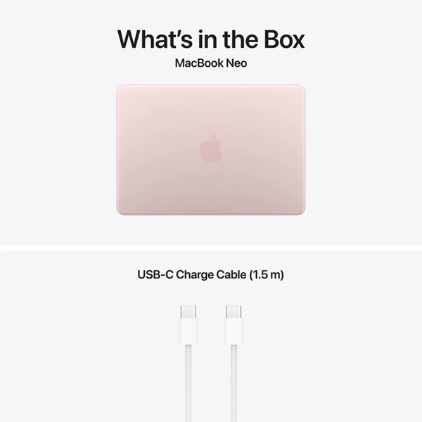 Apple Macbook NEO, 13" A18 PRO , 8GB/256GB -  Blush - HUN KB - Image 3