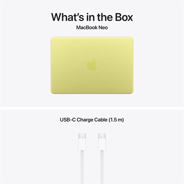 Apple Macbook NEO, 13" A18 PRO , 8GB/256GB -  Citrus - HUN KB - Image 3