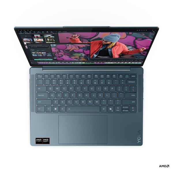 LENOVO Yoga Slim 7 14AKP10, 14" WUXGA, AMD Ryzen AI 7 350, 32GB, 1TB SSD, Win11 Home, Tidal Teal - Image 7