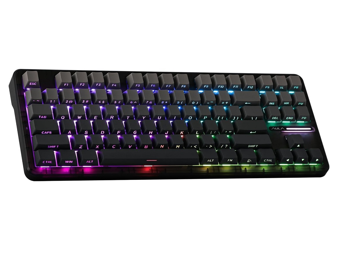 AULA F87 PRO Vezeték Nélküli Mechanikus Gamer Billentyűzet - Fekete