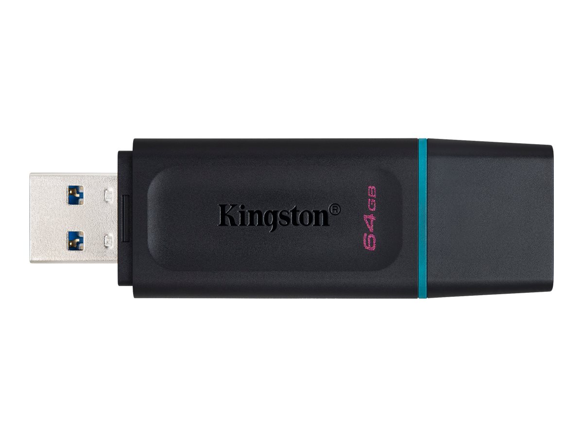 KINGSTON 64GB USB3.2 Gen1 DT Bk+Teal - Image 3