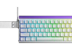 AULA HERO68 HE Magnetic Switch Mechanikus Gamer Billentyűzet - Fehér kontúr