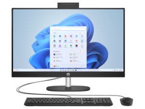 HP AIO 27-cr0008nn 27" FHD AG IPS 300d, Core i3-N300 2.4GHz, 8GB, 512GB SSD, Win 11, fekete