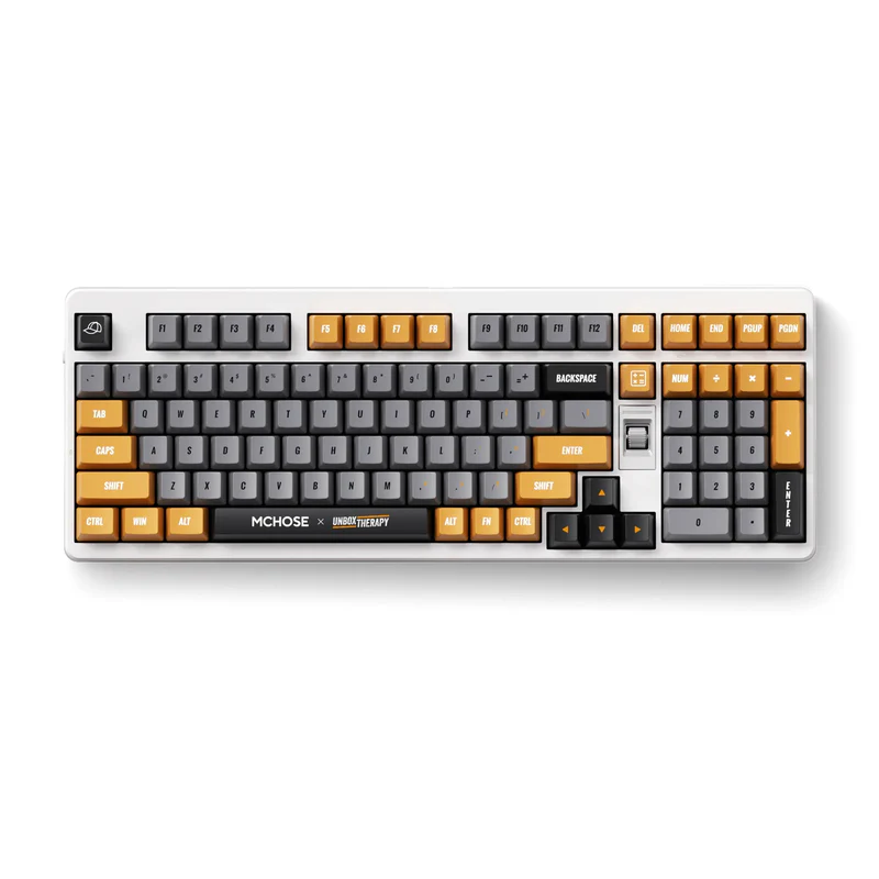 MCHOSE x Unbox Therapy UT98 Tri-Mode Vezeték Nélküli Mechanikus Gamer Billentyűzet - Retro