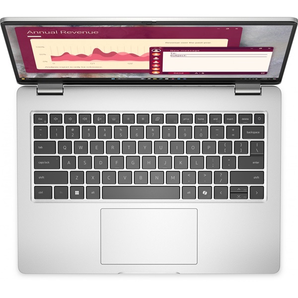 DELL Pro 14 (PC14250) 14.0" FHD+, Intel Core Ultra 7 265U (5.3GHz), 16GB, 512GB SSD, Linux, Ezüst - Image 4