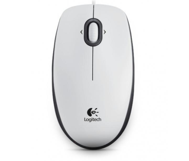 Logitech B100 fehér USB egér