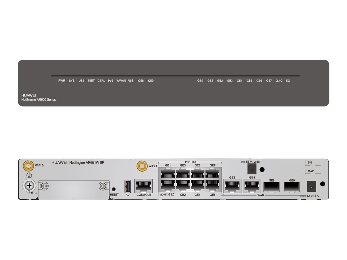 HUAWEI AR651W-8P 2GE combo WAN 8GE LAN - Image 2